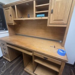 Two-Piece Rolling Desk – $60