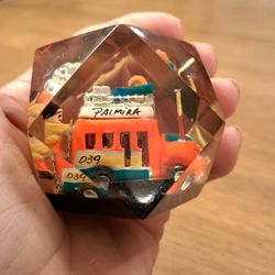 Vintage Chiva Bus Paperweight Columbia 2.75"High 