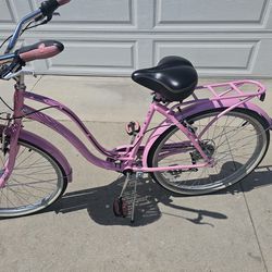 Expensive Schwinn Pink Bike Brakes Plus Gears Basket  
