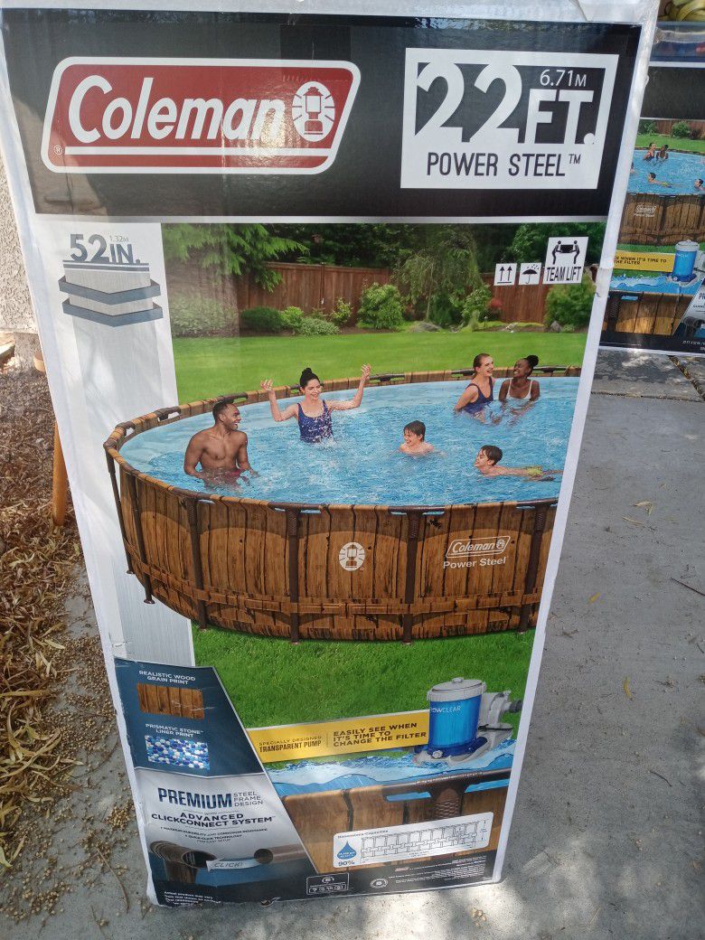 22 Ft Swimming Pool With Ladder And Cover And Filter