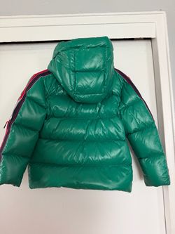 Boys Moncler Green Kids Puffer Jacket with Hood