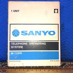 Sanyo M 139 Answering Machine Original Box