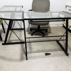 FREE Glass desk with chair!!