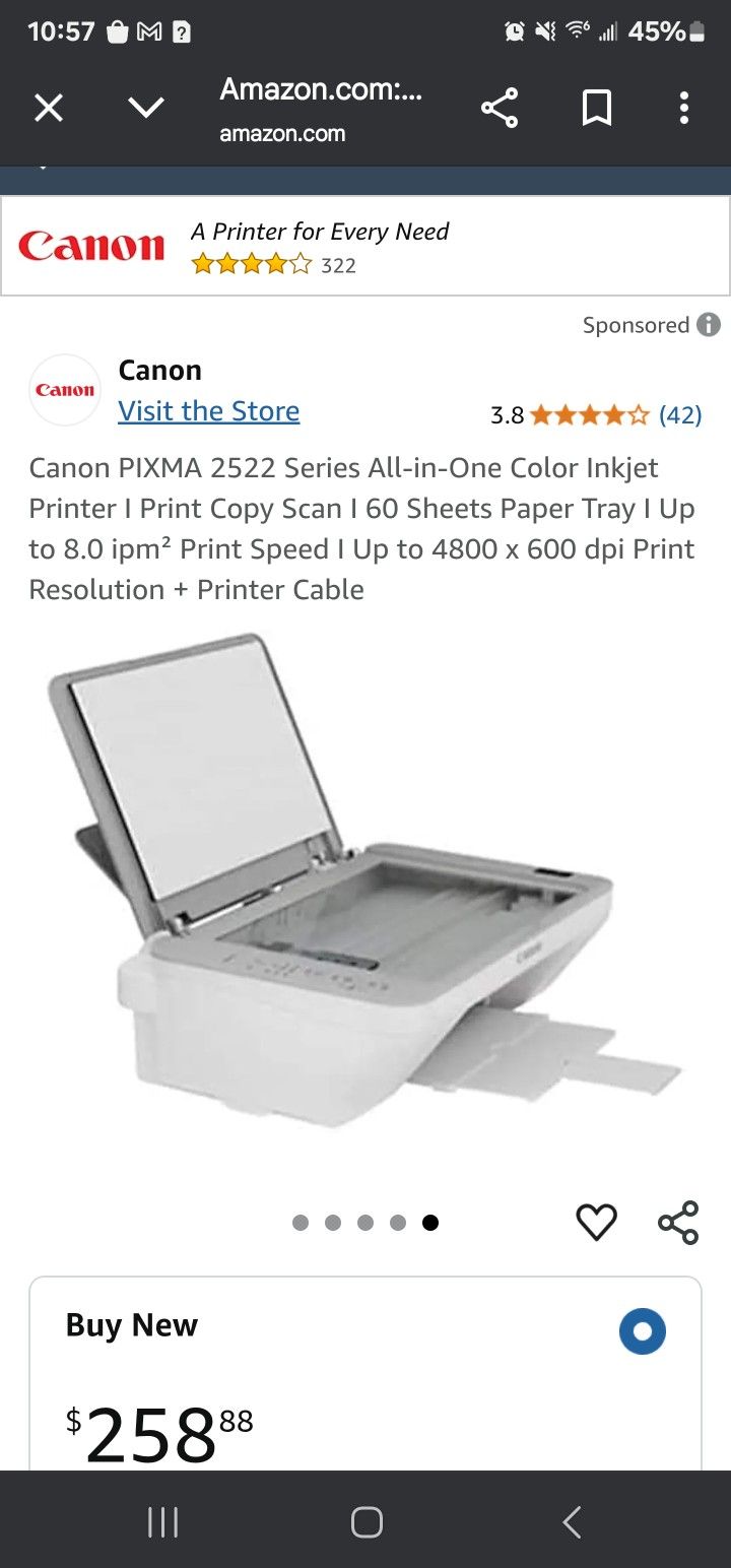 Cannon Mg2522 Printer Scanner