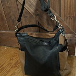 Brown And Black Coach Purse