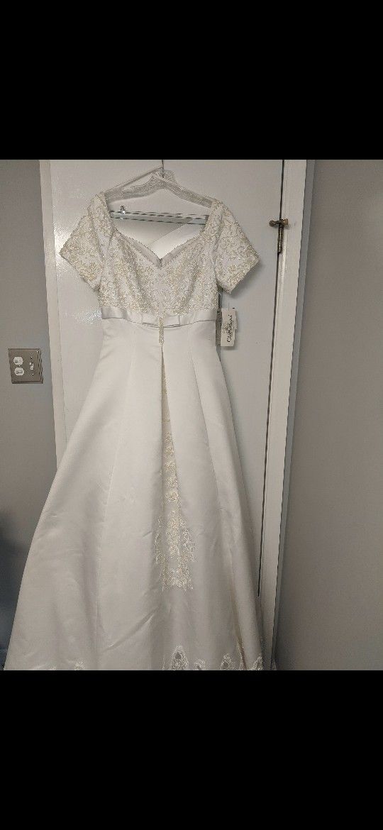 Wedding Dress With Veil