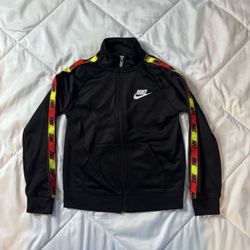 Nike Kids Track Jacket Black with Tape Detail