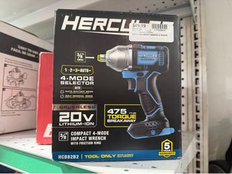 Hercules 20V Brushless 3/8" Compact 4-Mode Impact Wrench (model HCB82B2)