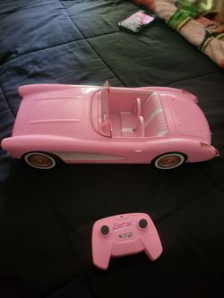 Hot Wheels RC Barbie corvette toy car from the movie $80 (tested)