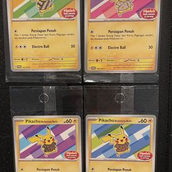 Pikachu Batik Shirt Promo Set *SEALED* Indonesian Pokemon Scarlet Violet Black Star