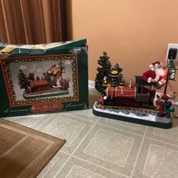 Santas choo Choo Holiday scene