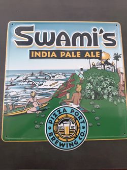 Pizza port brewing co. Swami’s india pale ale sign 15x16