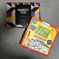 Kids Magnetic Tiles And Activity Kit 