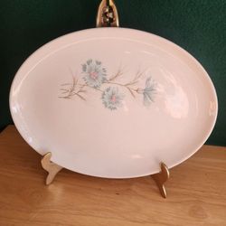 TST Platter Vintage Flower Ovenproof  Boutonneire Dinner