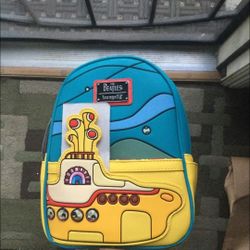 Loungefly The Beatles Yellow Submarine Womens Double Strap Shoulder Bag Purse