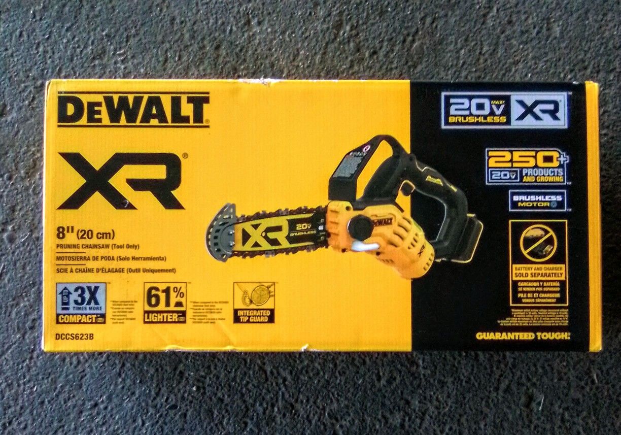 DeWalt XR 20V BRUSHLESS 8" PRUNING SAW (TOOL ONLY)(BRAND NEW)