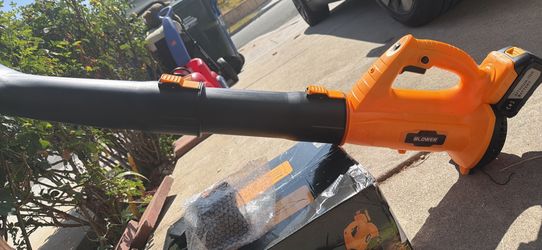Leaf Blower Cordless,650CFM Electric Leaf Blower with 2 4.0Ah Battery Powered and Fast Charger, Powerful Cordless Blowers for Lawn Care, Patio, Dust, 