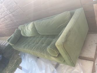 Article Green Velvet 3+ Seater Sofa