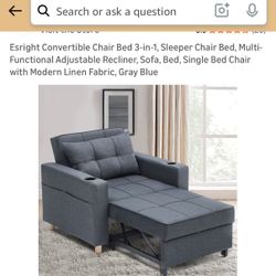 Chair-bed Blue 