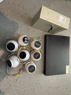 4K Security Camera System – 7 InVid 8MP Cameras + DVR + Power Supply
