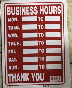 Signs $1 Each