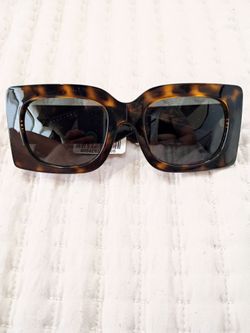 Oversized Square Tortoise Sunglasses