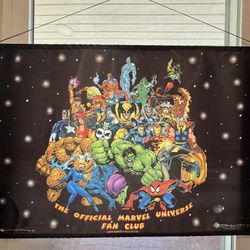 Marvel Comics Universe cloth banner! 
