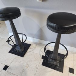 Restoration Hardware Bar Stools - All Metal Construction 