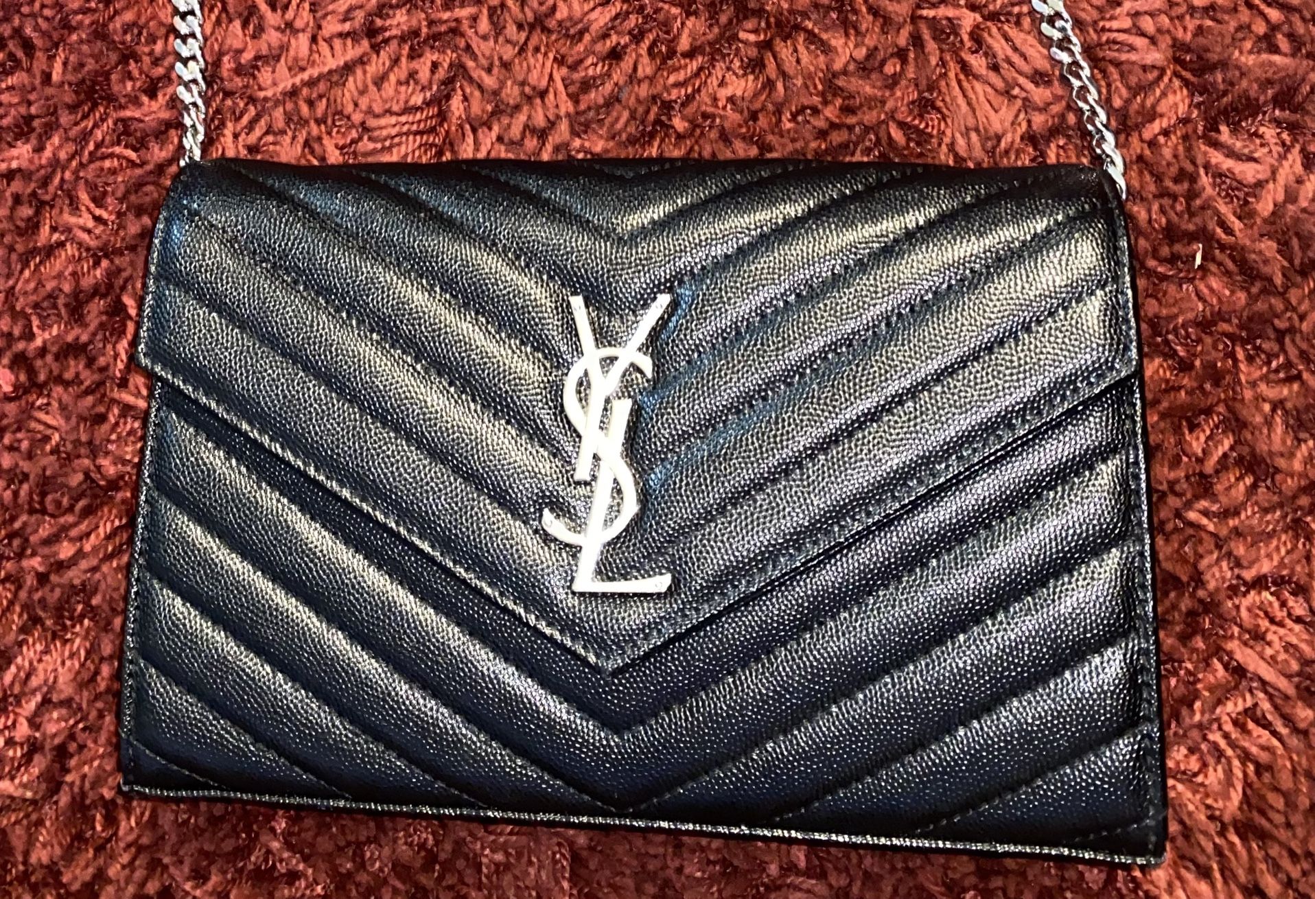 100% YSL “Chain Envelope Purse”