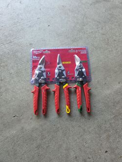 Milwaukee 3-piece aviation snip set