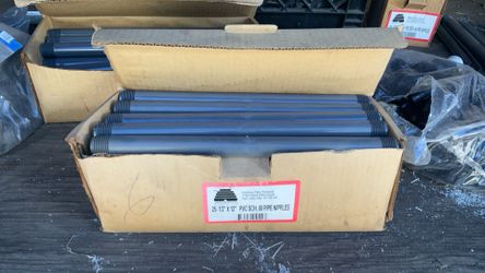 25/2” x 12” PVC schedule 80 pipe level nipples