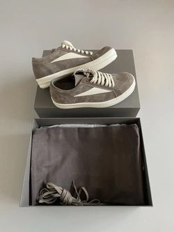 Rick Owens Vintage Suede Low-Top Sneakers