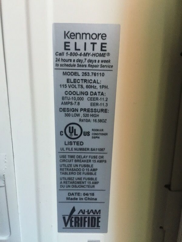 Air Conditioner Kenmore Elite 253.76110 for Sale in Seattle, WA OfferUp