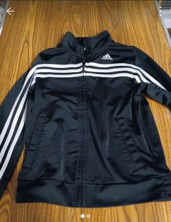 Adidas Track Jacket Black White Stripes