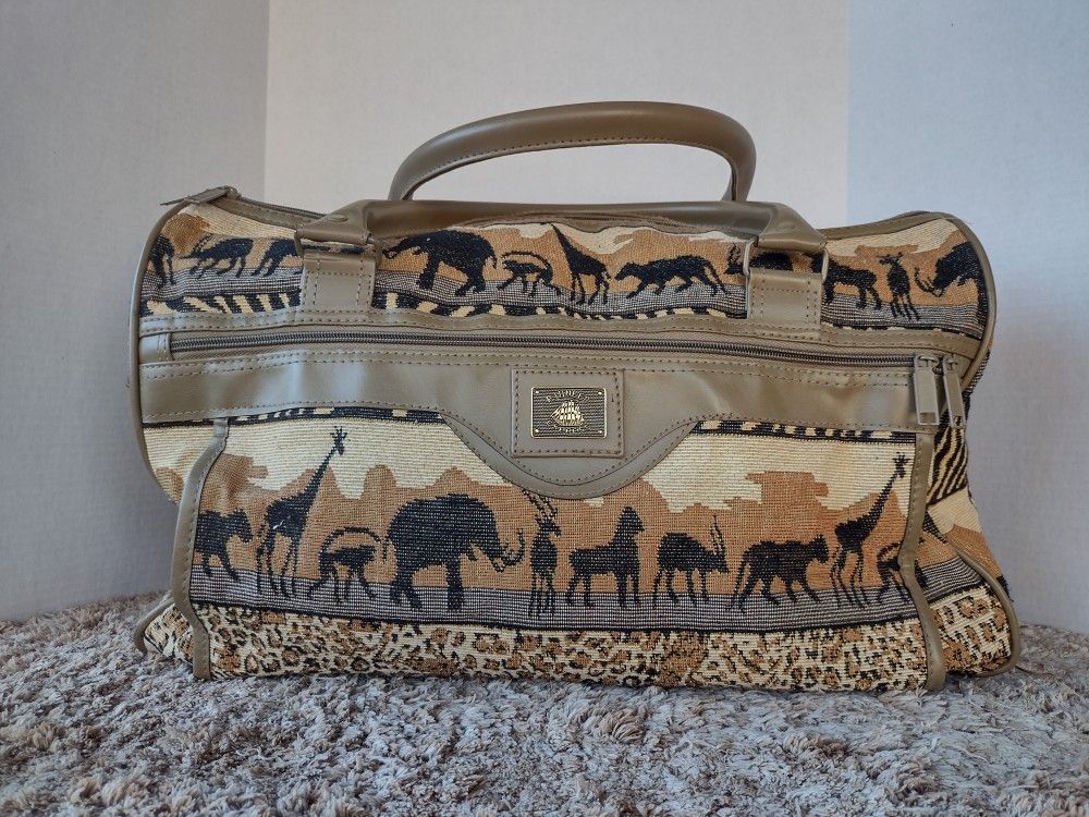 Pioneer Express Safari Animal Printed Duffel Bag Weekend/Travel/Everyday/Medium Tote