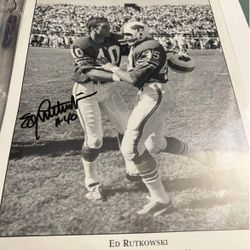 Buffalo Bills Ed Rutowski Signed 8x10