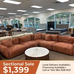 Brand new sectional| shop now pay later $39 down