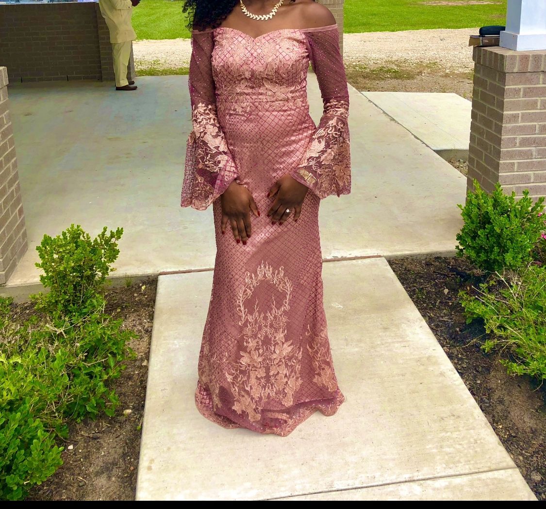 Blush pink Custom African Dress
