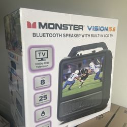 Monster Vision 15.6 Bluetooth Speaker With LCD TV