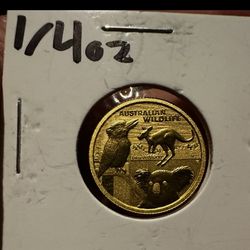 2022 P 1/4 oz Gold Australian Wildlife Proof $25 Dollar Coin