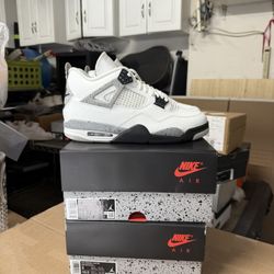 Jordan Retro 4 White Cement