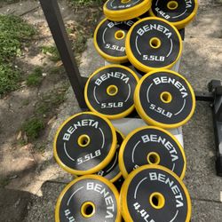 Push and pull Bars, weights and machine like new