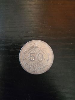 50 Centavos Mexico Plata