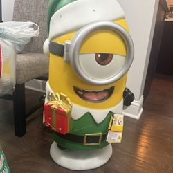 Christmas  Minion  Porch Statue  LEDLights