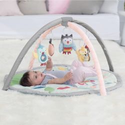 Baby Skip Hop Tree Top Friends Activity Gym / Play Mat With 3 Steps And Tummy Time Pillow. LIKE NEW BARLEY USED