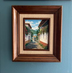 Oil painting in wooden frame. Excellent condition.