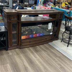 Wooden Electric Fireplace 