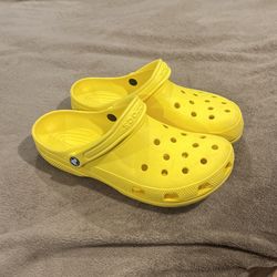 Yellow Crocs Size 12