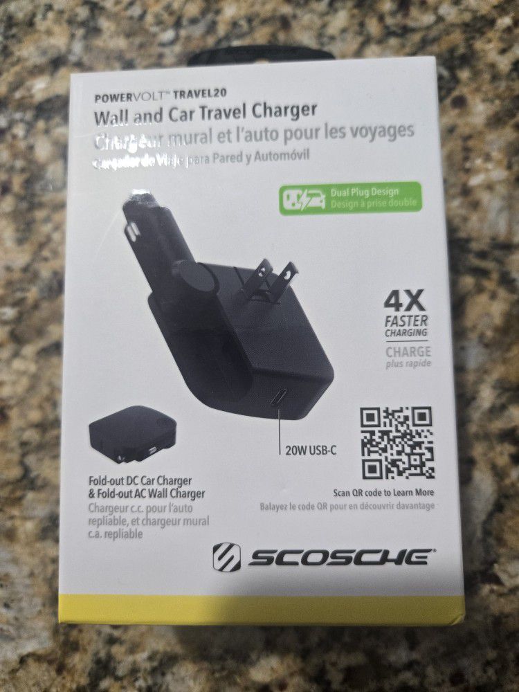 Wall and Car Travel Charger - New in Box