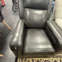 Black All Leather Reclinable